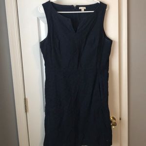 Dark blue gap eyelit dress, size 10